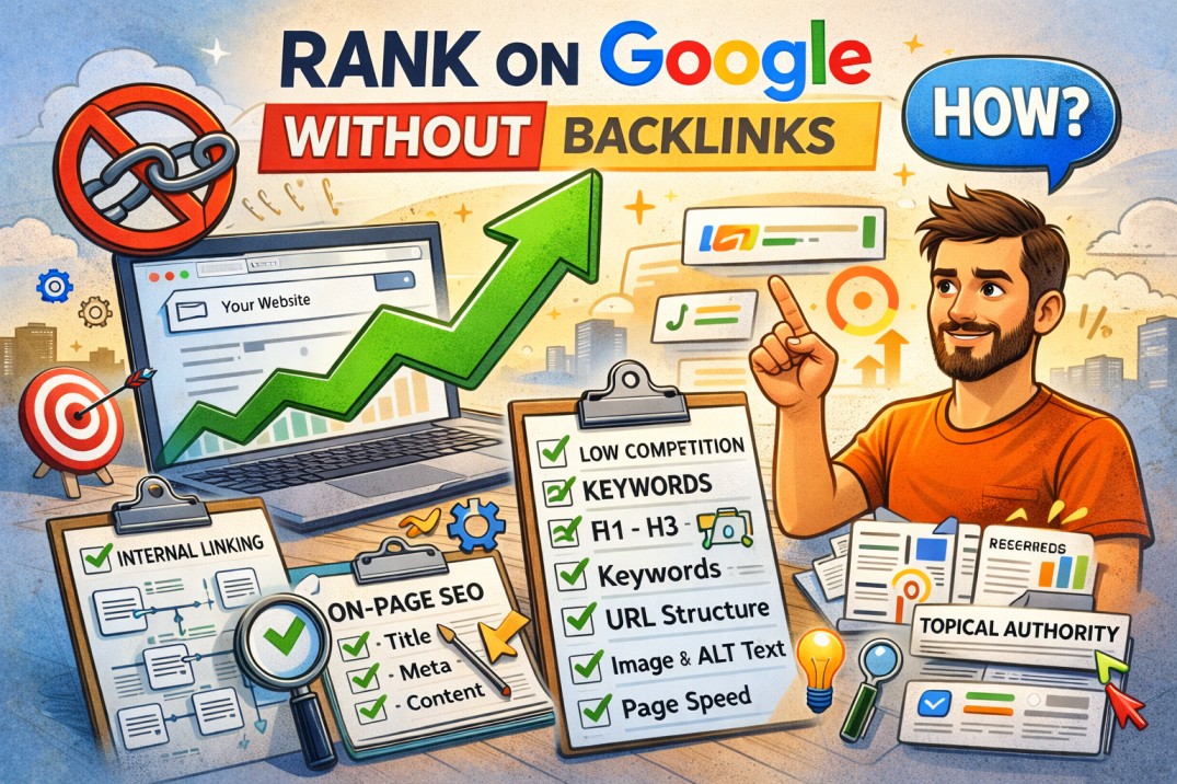 How to Rank on Google Without Backlinks (Smart Strategy for New Websites)