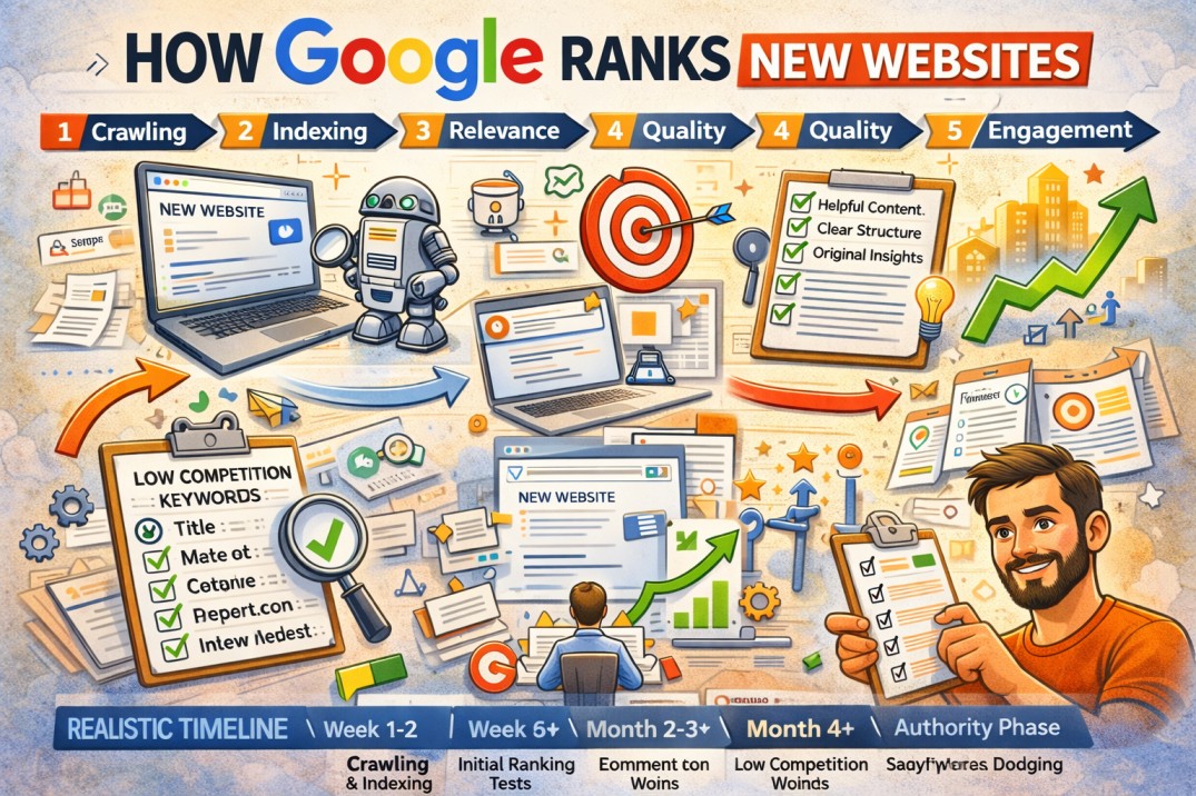 How Google Ranks New Websites (Beginner-Friendly Explanation 2026)